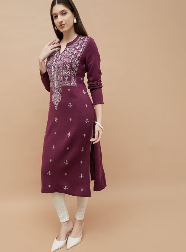 MELANGE Knitted Winterwear Kurta