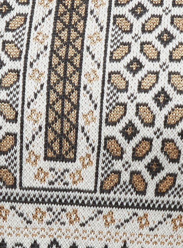 MELANGE Ethnic Motif Straight Winter Kurta