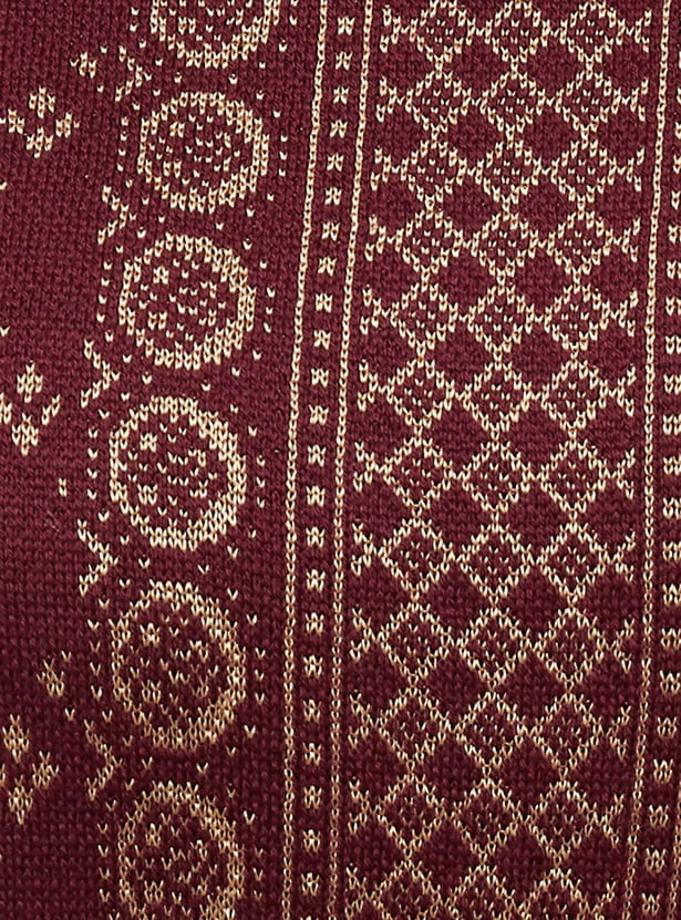 MELANGE Ethnic Motif Straight Winter Kurta