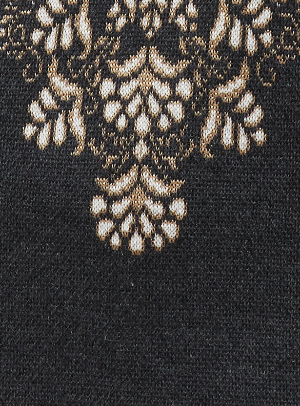 MELANGE Knitted Winter Straight Kurta