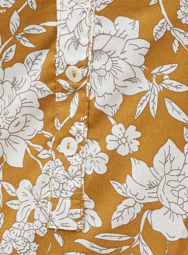 MELANGE Floral Print Straight Kurta