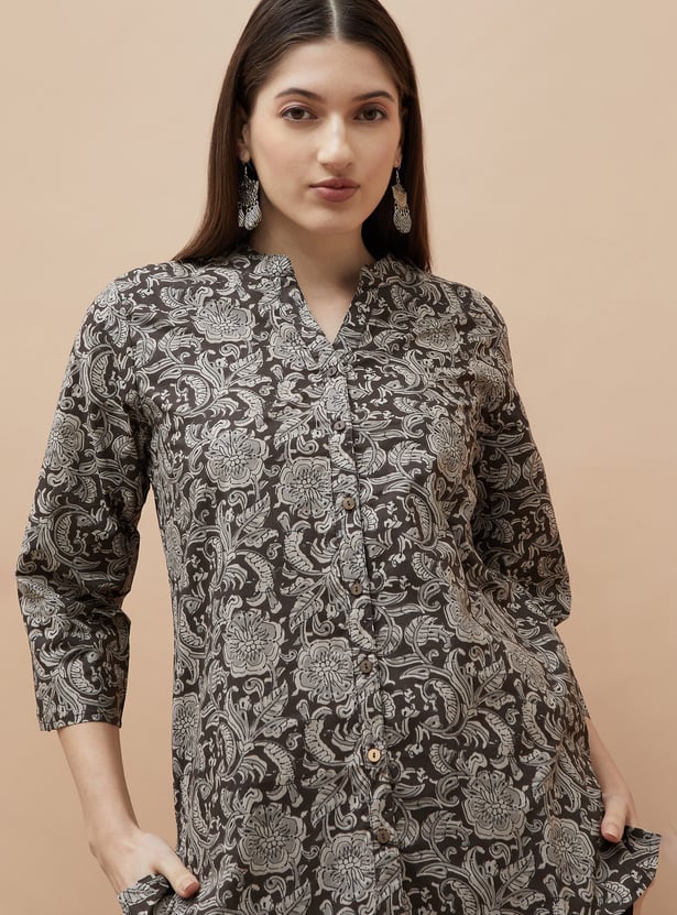 MELANGE Ethnic Motif Straight Kurti