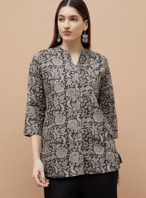 MELANGE Ethnic Motif Straight Kurti