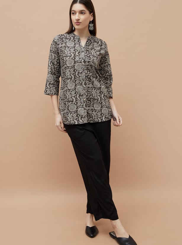 MELANGE Ethnic Motif Straight Kurti