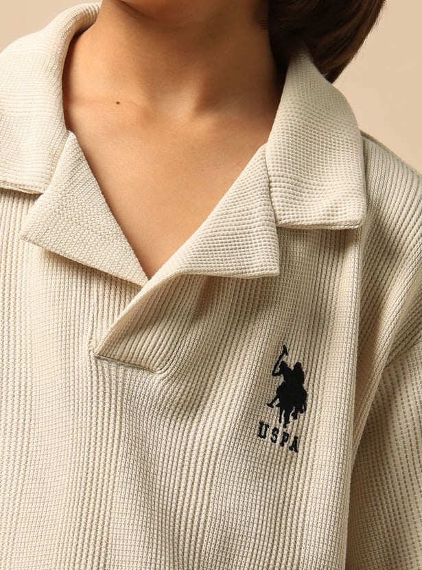US POLO ASSN KIDS Boys Solid Polo T-shirt