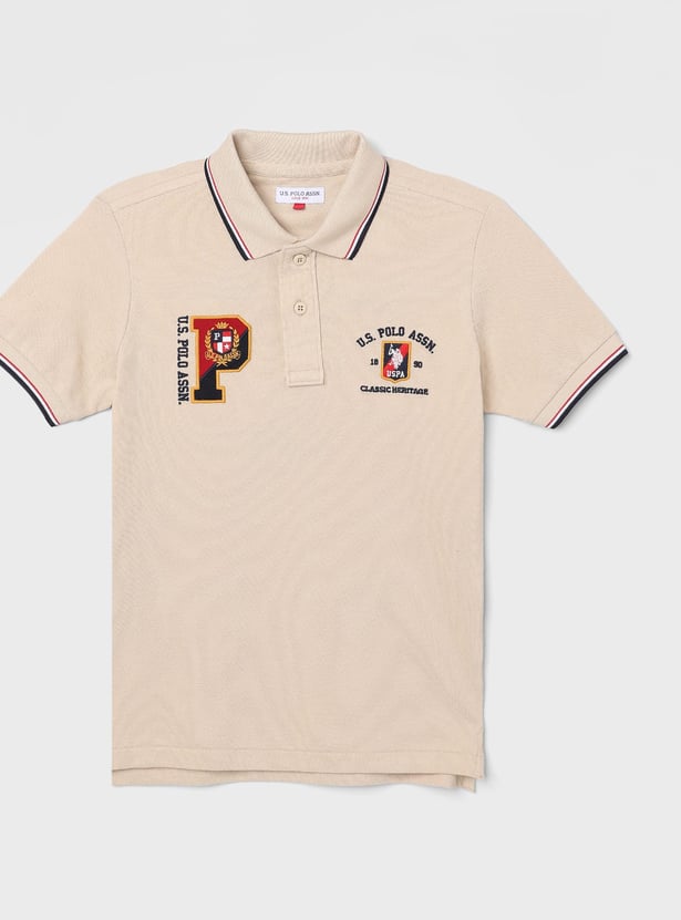 US POLO ASSN KIDS Boys Embroidery Polo T-shirt