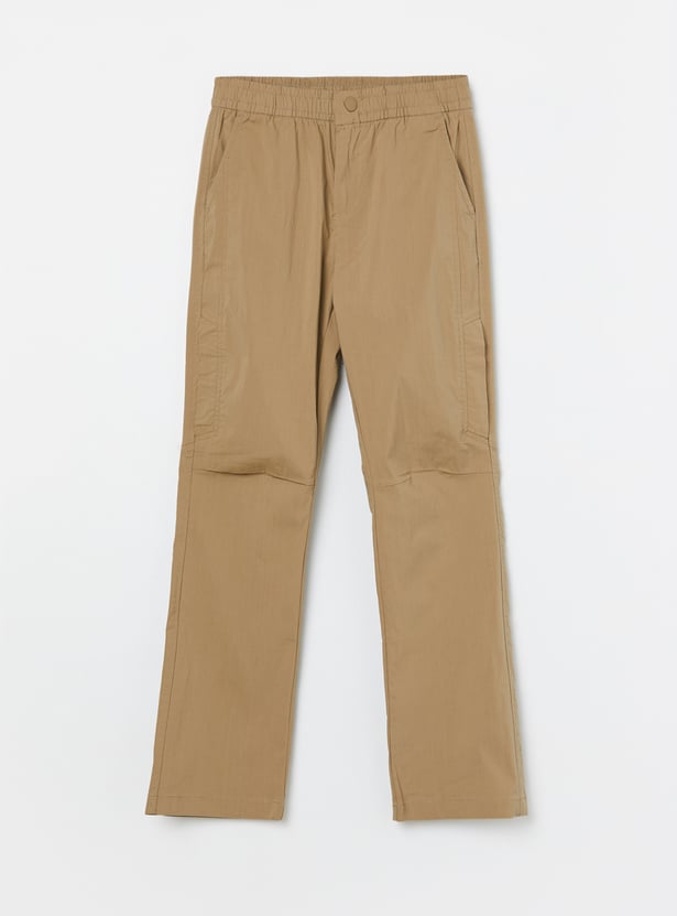 US POLO ASSN KIDS Boys Solid Trousers