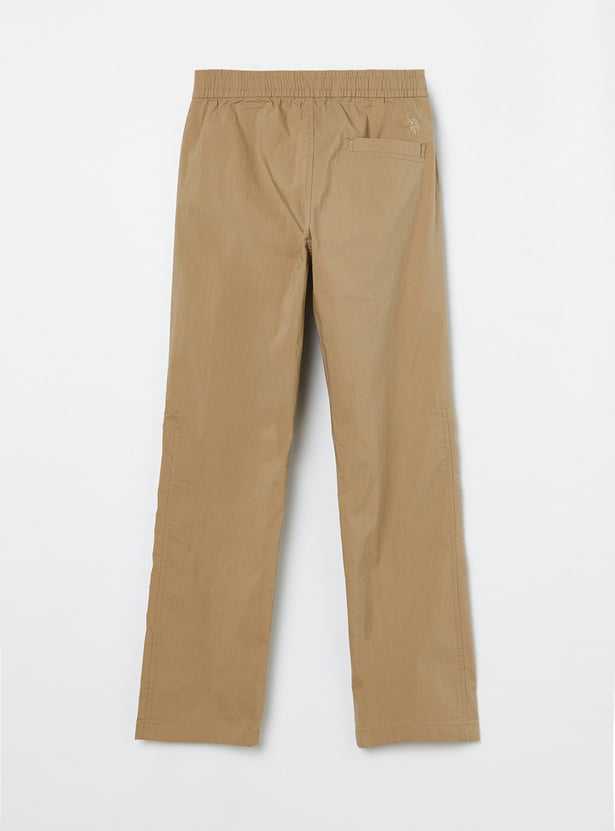 US POLO ASSN KIDS Boys Solid Trousers