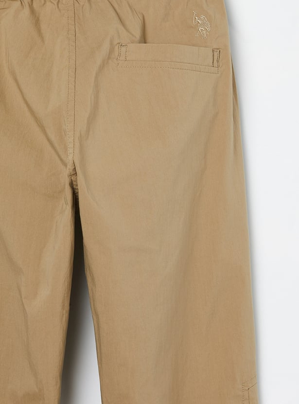 US POLO ASSN KIDS Boys Solid Trousers