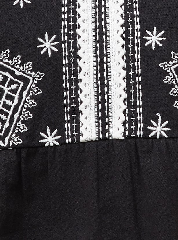 FAME FOREVER Embroidered Top