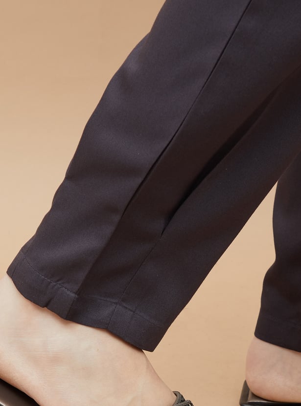 FAME FOREVER Solid Straight Trousers