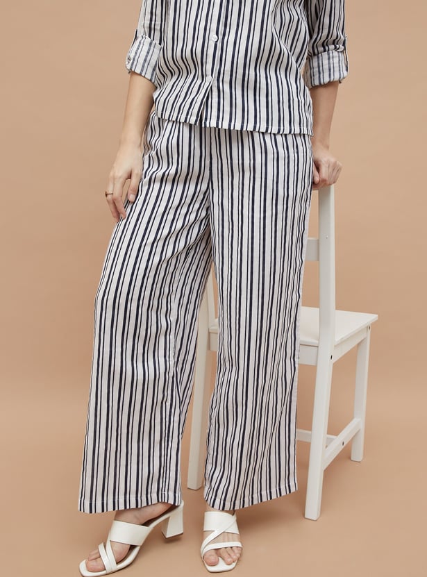 FAME FOREVER Striped Trousers
