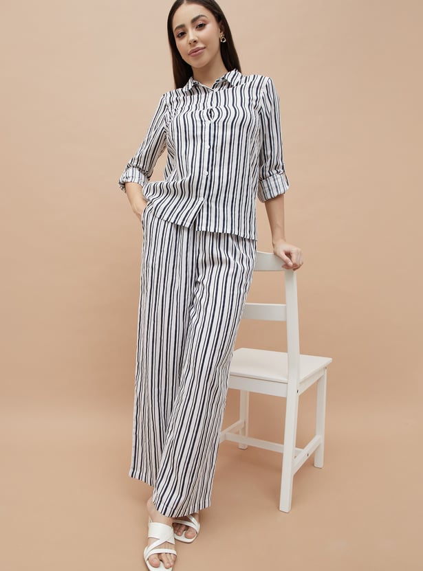 FAME FOREVER Striped Trousers