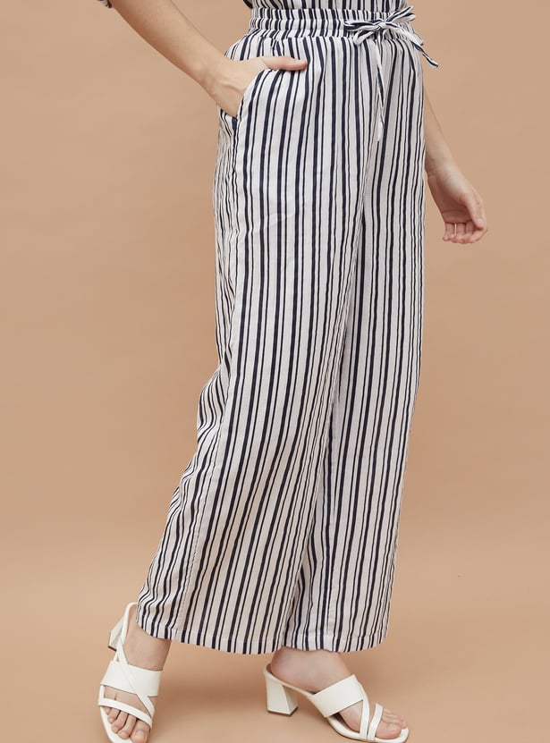 FAME FOREVER Striped Trousers