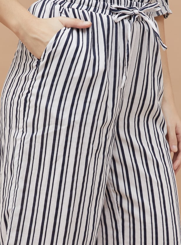 FAME FOREVER Striped Trousers