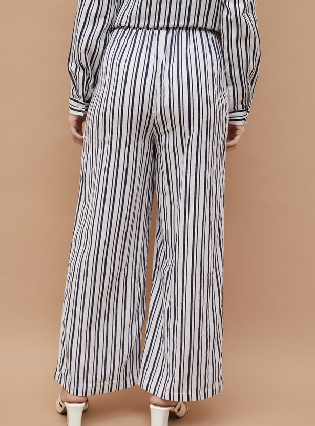 FAME FOREVER Striped Trousers