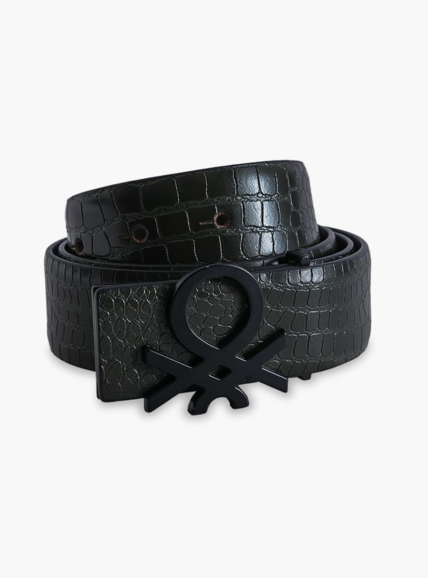 UNITED COLORS OF BENETTON Embossed Leather Belt