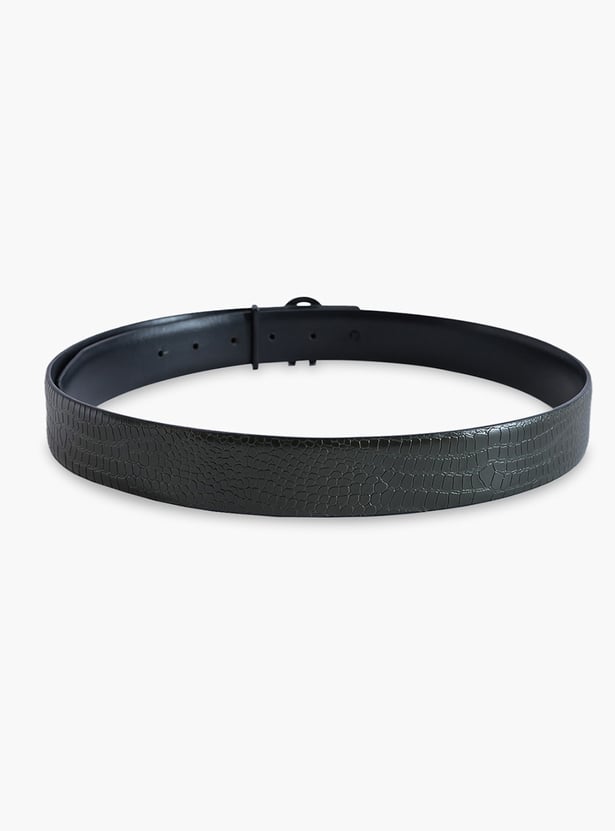 UNITED COLORS OF BENETTON Embossed Leather Belt