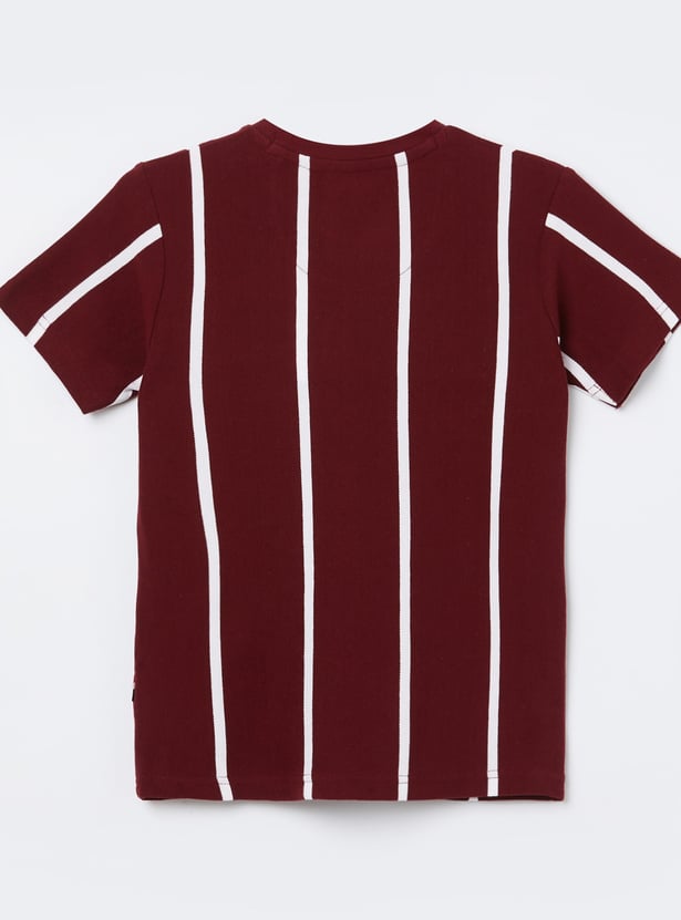US POLO ASSN KIDS Boys Striped Relaxed Fit T-shirt