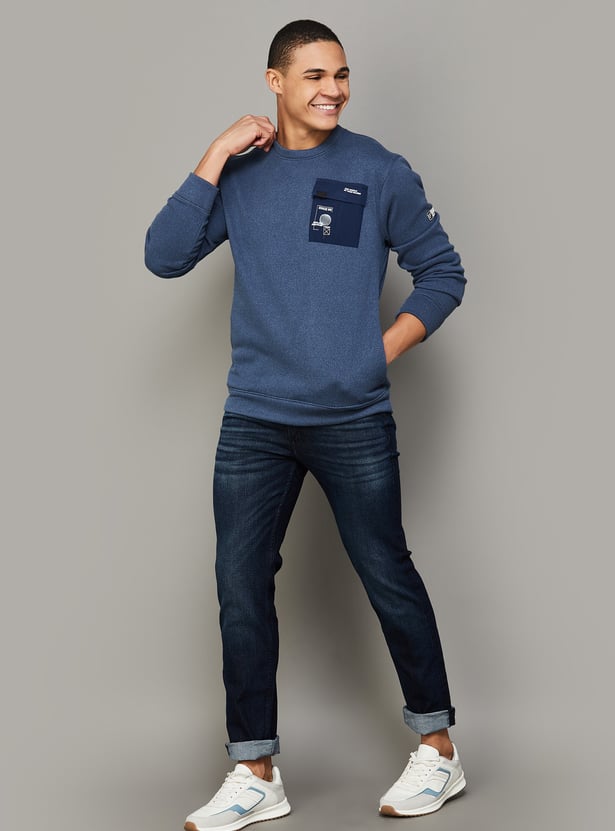 LEVI'S Dark Washed Slim Straight Jeans