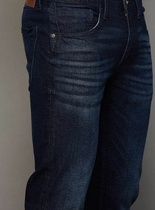 LEVI'S Dark Washed Slim Straight Jeans