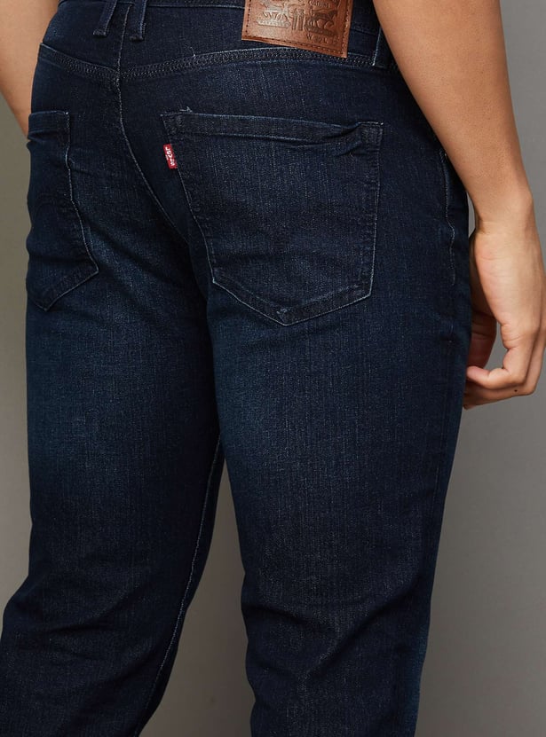 LEVI'S Dark Washed Slim Straight Jeans