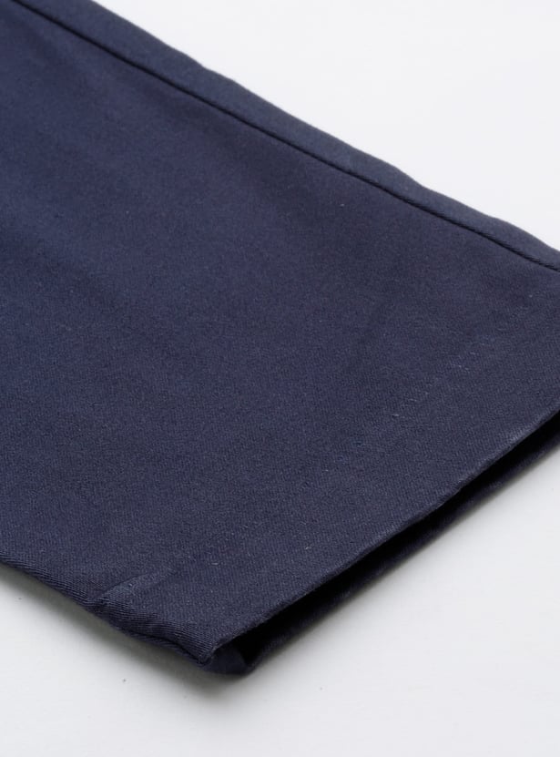 ALLEN SOLLY Boys Solid Slim Fit Trousers