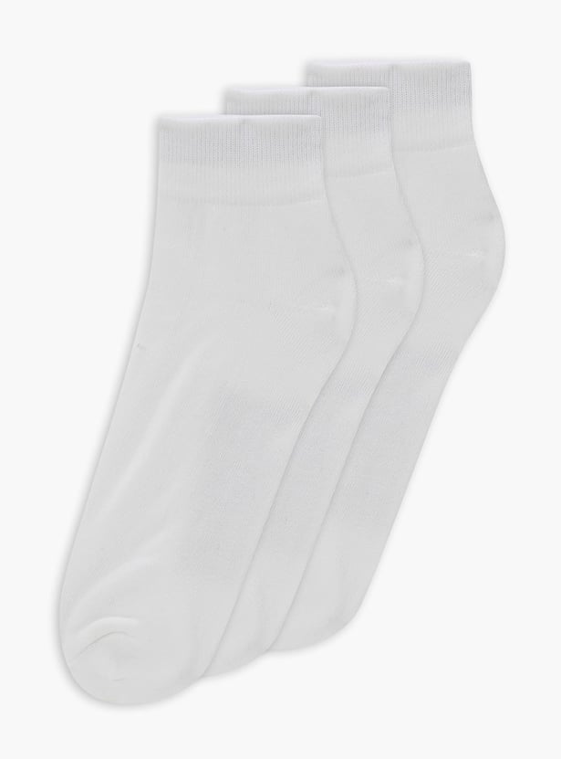 PUMA Knitted Ankle-Length Socks - Pack of 3