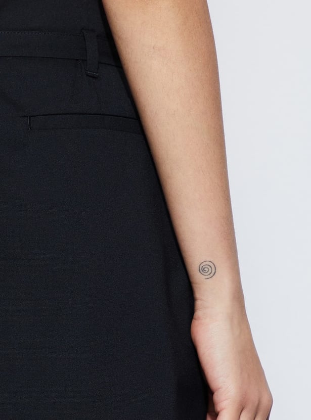 GINGER Solid Mini Skirt