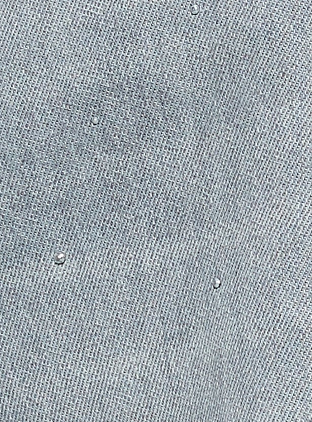GINGER Stonewashed Wide Leg Jeans