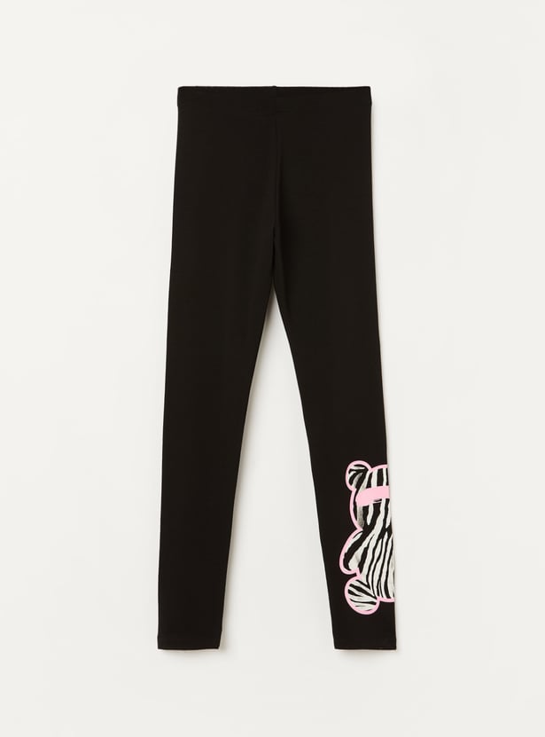 FAME FOREVER Girls Graphic Print Leggings