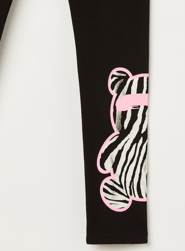 FAME FOREVER Girls Graphic Print Leggings