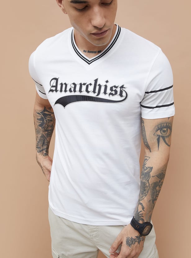 FAME FOREVER Typographic Back Printed T-shirt