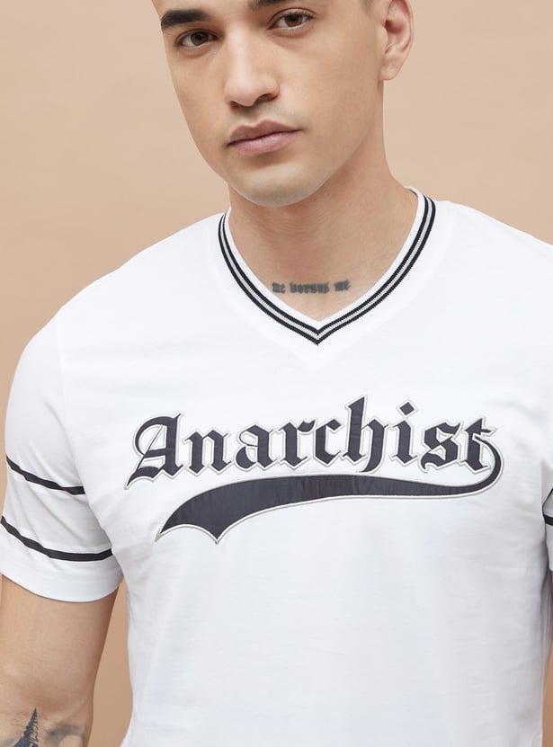 FAME FOREVER Typographic Back Printed T-shirt