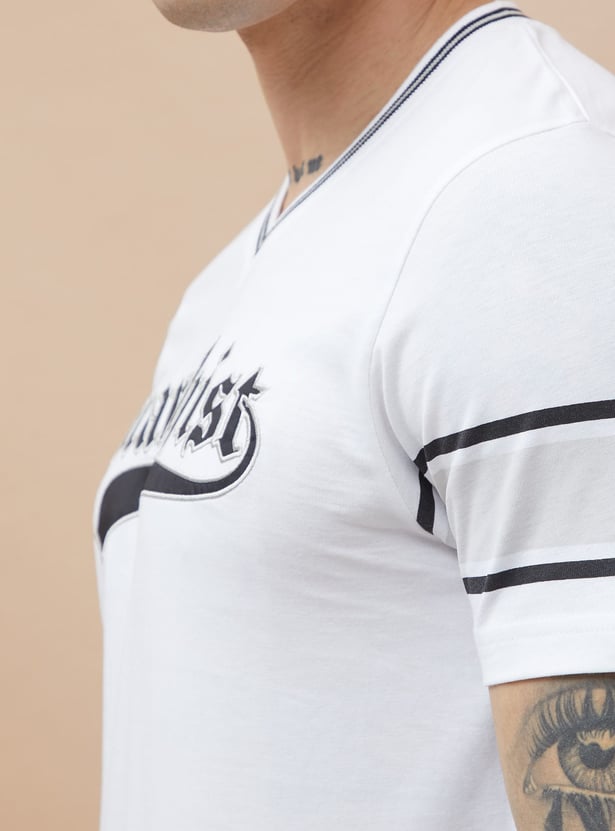 FAME FOREVER Typographic Back Printed T-shirt
