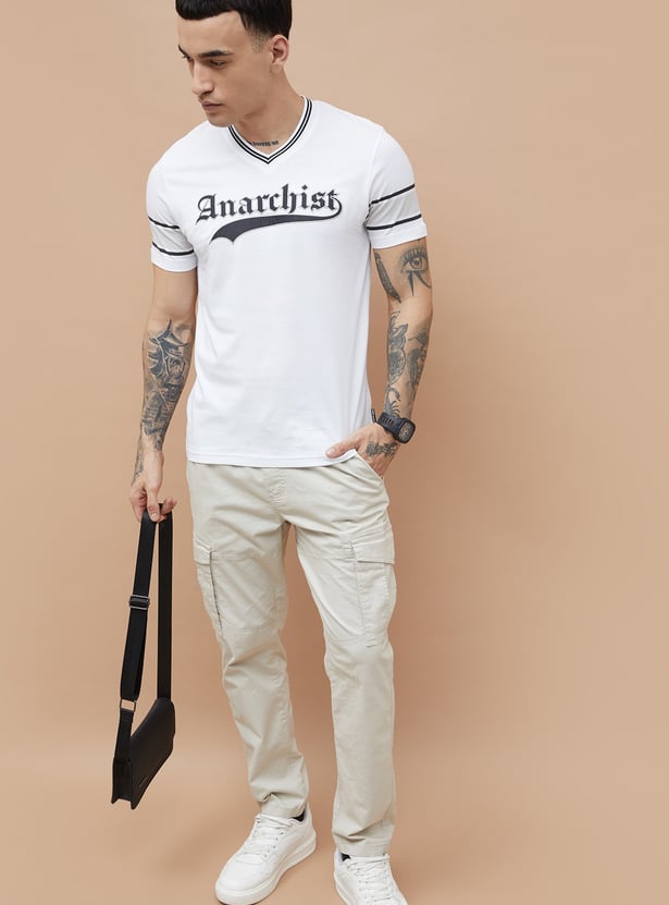FAME FOREVER Typographic Back Printed T-shirt