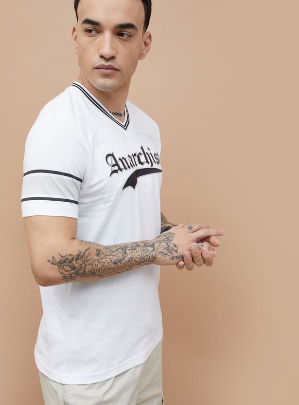 FAME FOREVER Typographic Back Printed T-shirt