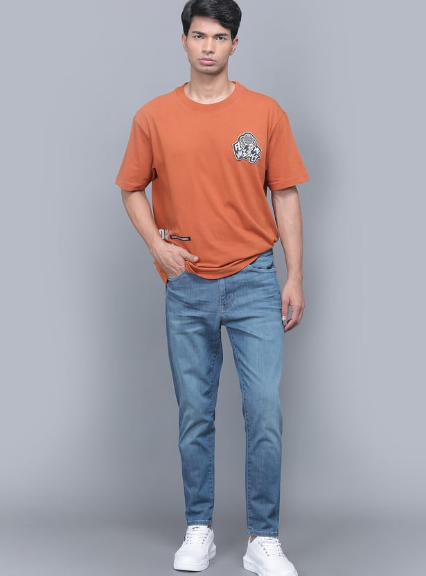 FLYING MACHINE Washed Mankle F21 Jeans (Regular Tapered)
