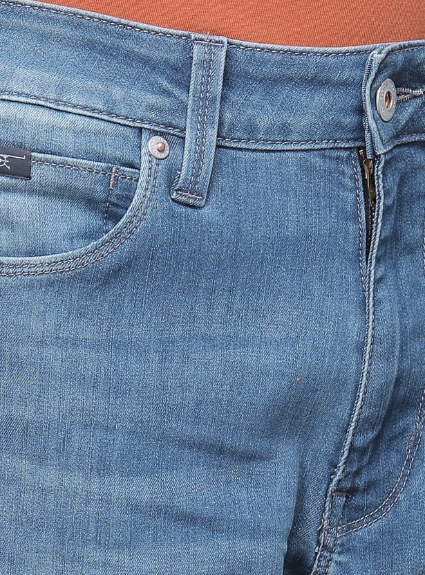 FLYING MACHINE Washed Mankle F21 Jeans (Regular Tapered)