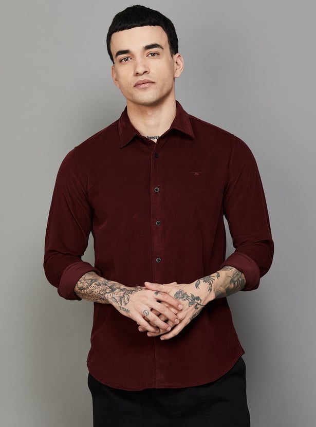 FLYING MACHINE Textured Slim Fit Shirt