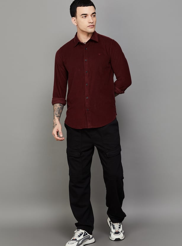 FLYING MACHINE Textured Slim Fit Shirt