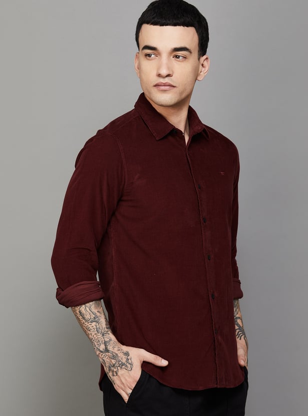 FLYING MACHINE Textured Slim Fit Shirt