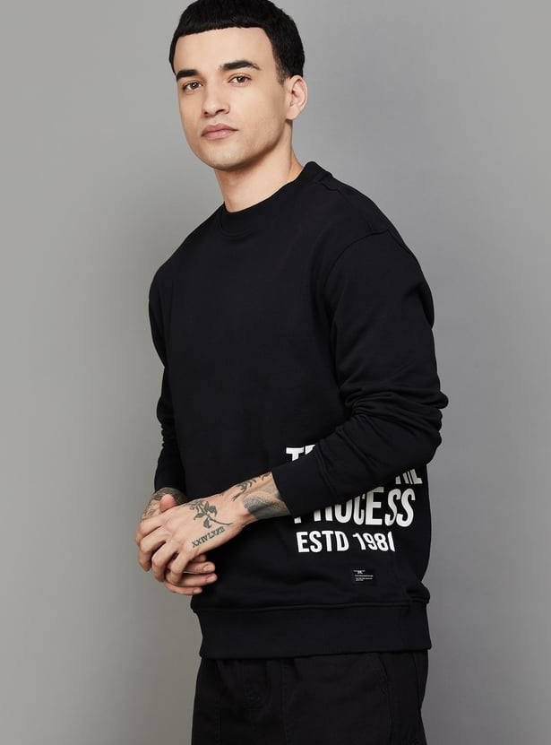 FLYING MACHINE Printed Sweatshirt