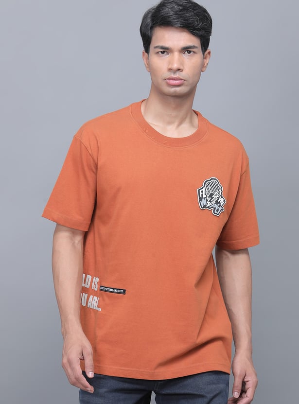 FLYING MACHINE Typographic Print T-shirt