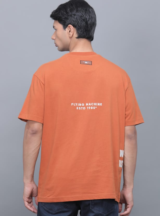 FLYING MACHINE Typographic Print T-shirt