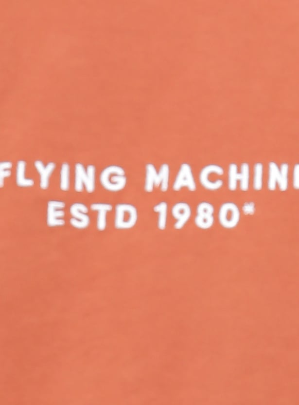 FLYING MACHINE Typographic Print T-shirt