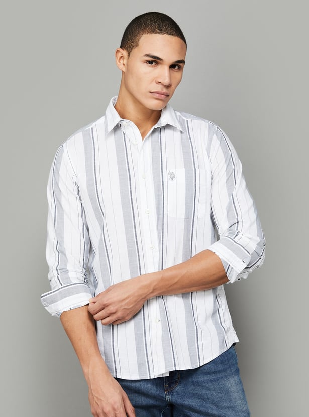 U.S. POLO ASSN. Striped Regular Fit Casual Shirt