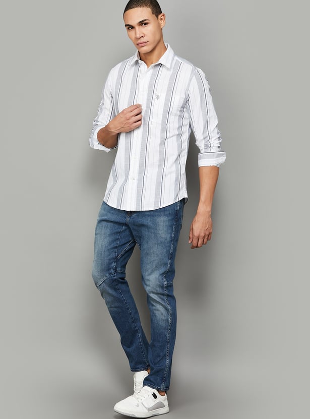 U.S. POLO ASSN. Striped Regular Fit Casual Shirt