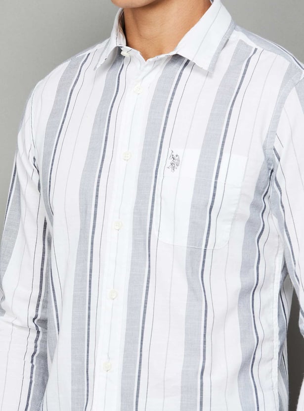 U.S. POLO ASSN. Striped Regular Fit Casual Shirt
