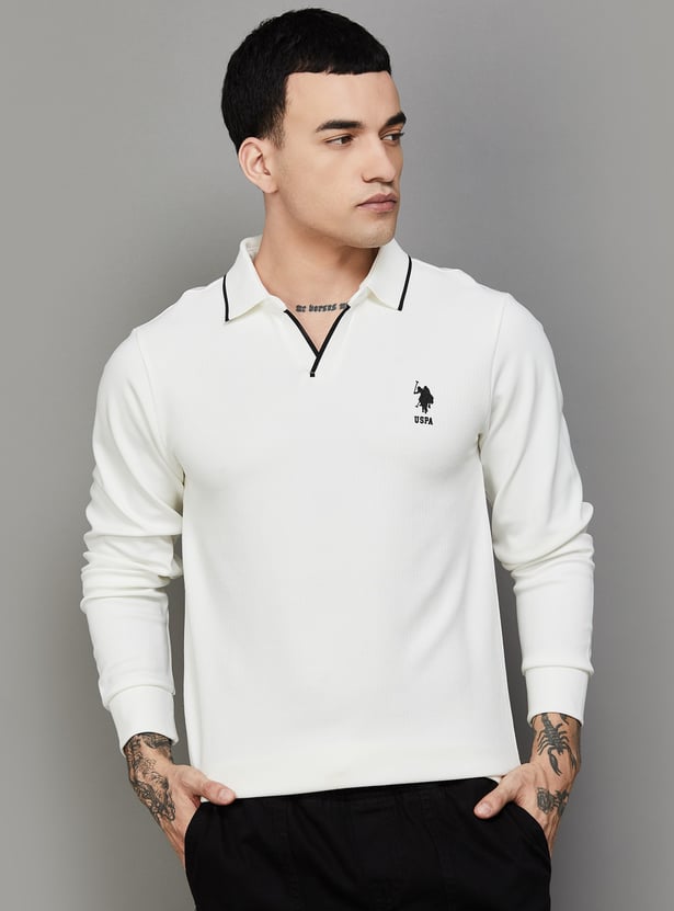 US POLO ASSN Solid Regular Polo T-shirt